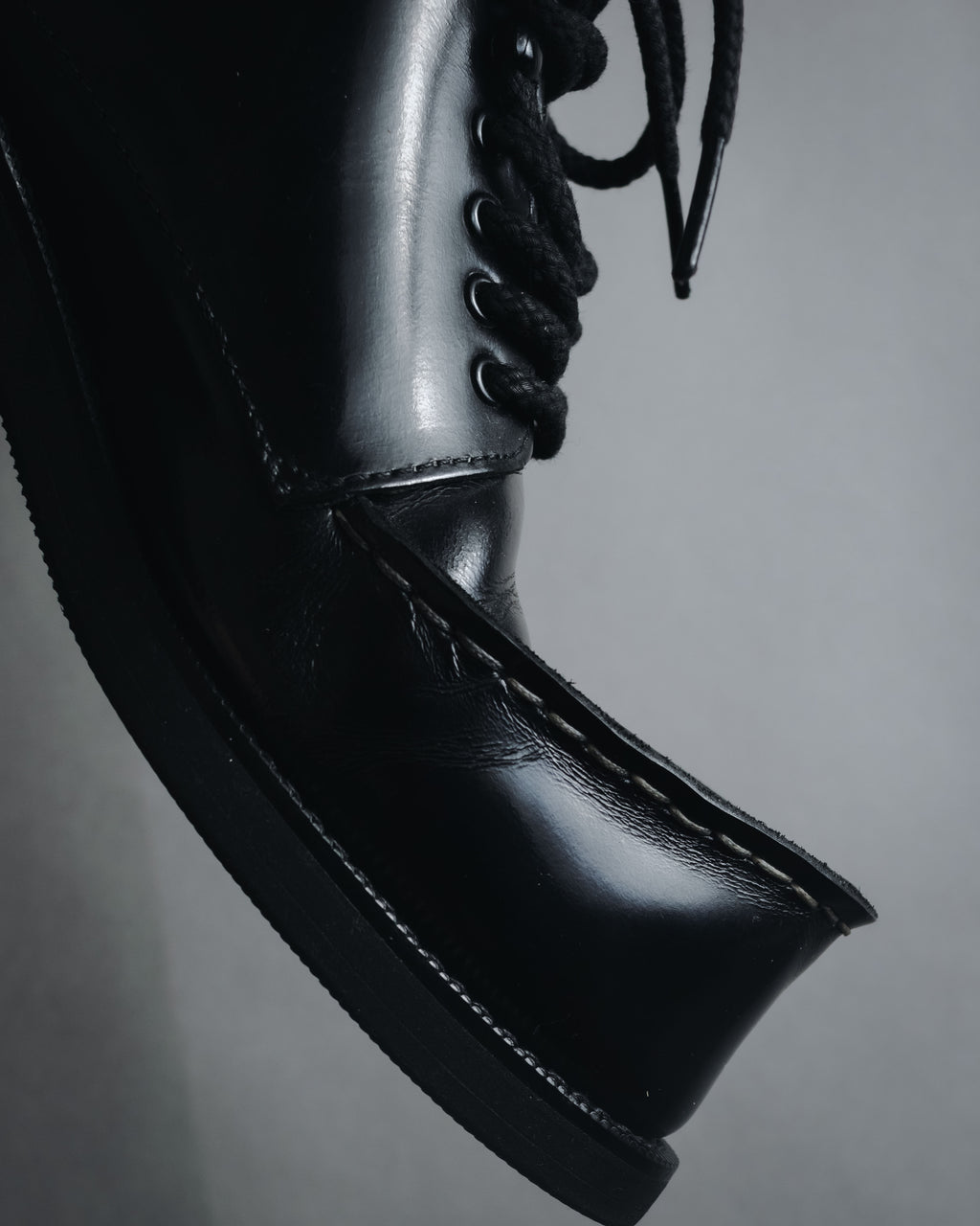 "Yohji Yamamoto FEMME" Lace-up leather ankle boots