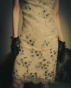 –SPECIAL– "VALENTINO" 00's-10's Embellished lace cocktail dress