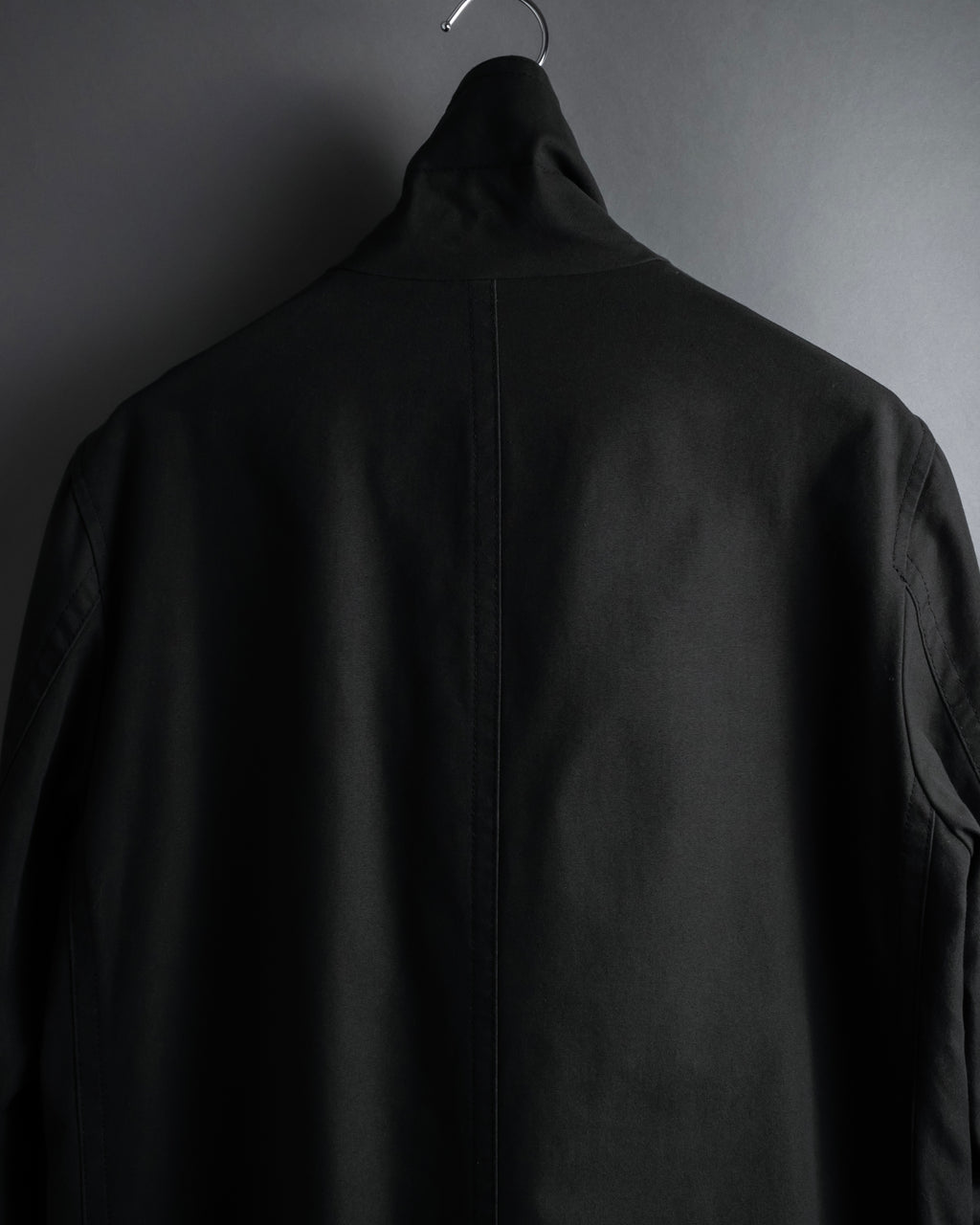 "Ground Y" 19AW Draping design cotton gabardine trench coat