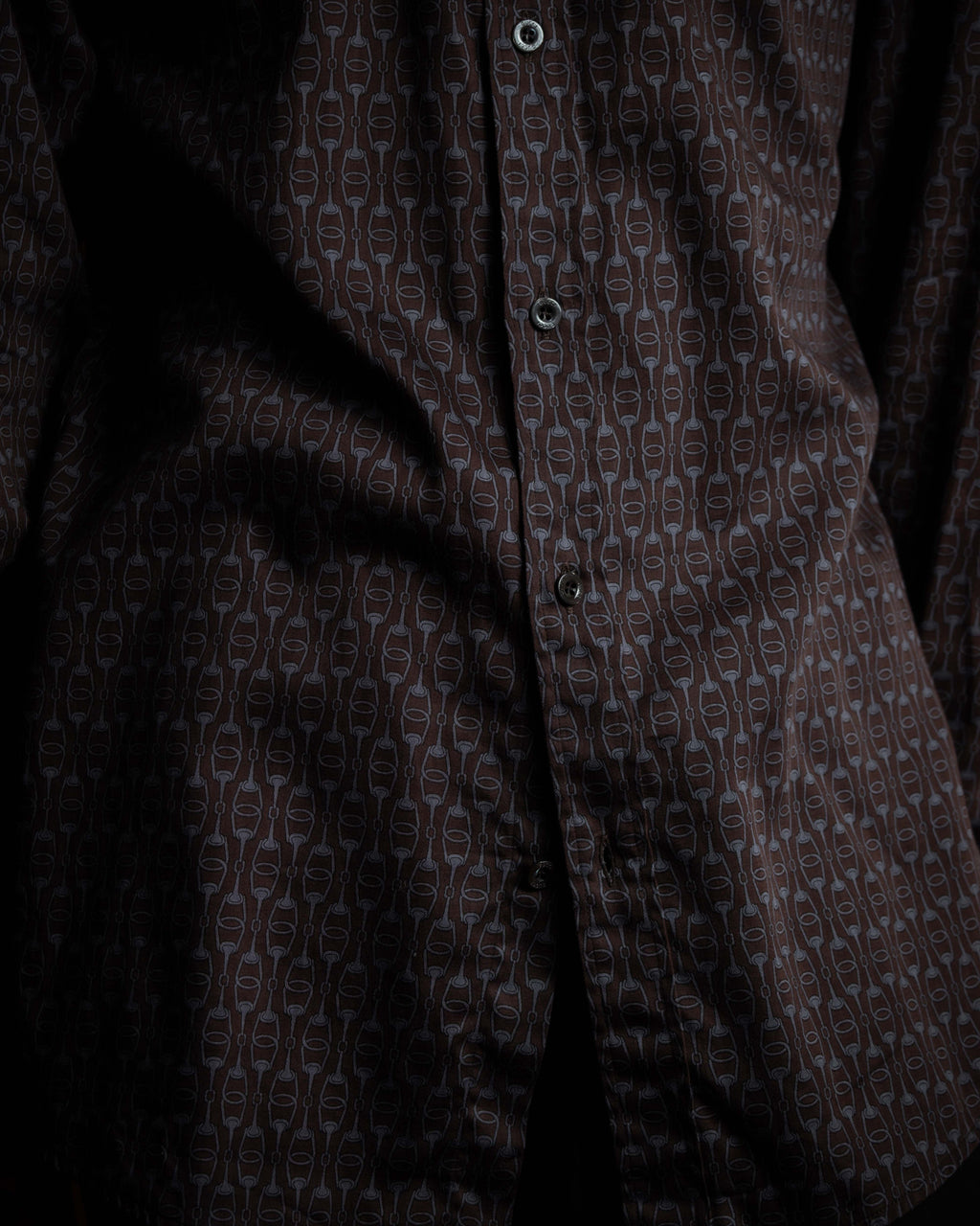 "GUCCI" Horsebit pattern shaped shirt