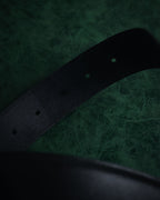 "Salvatore Ferragamo" 90-05’s double gancini keeper leather belt