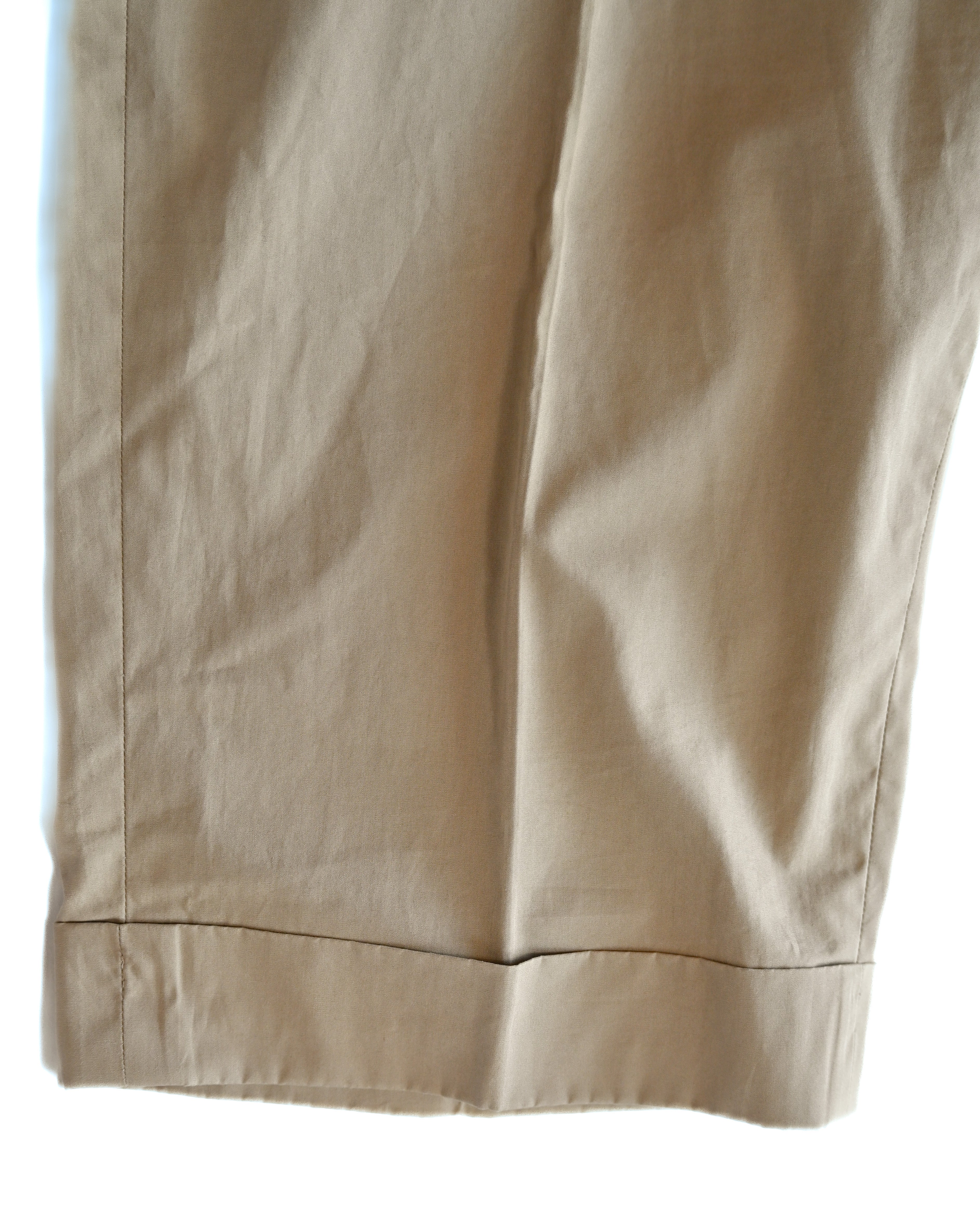 HERMES/ Waist Belt Designed Cotton Shorts