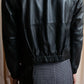 "PAUL SMITH" 100% sheep skin no collar leather jacket