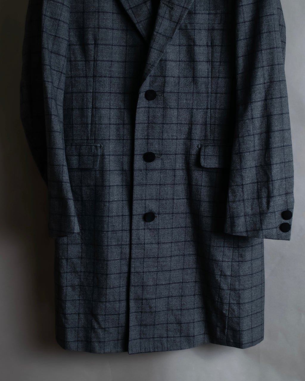 "JOHNBULL" Velvet collar design chesterfield coat