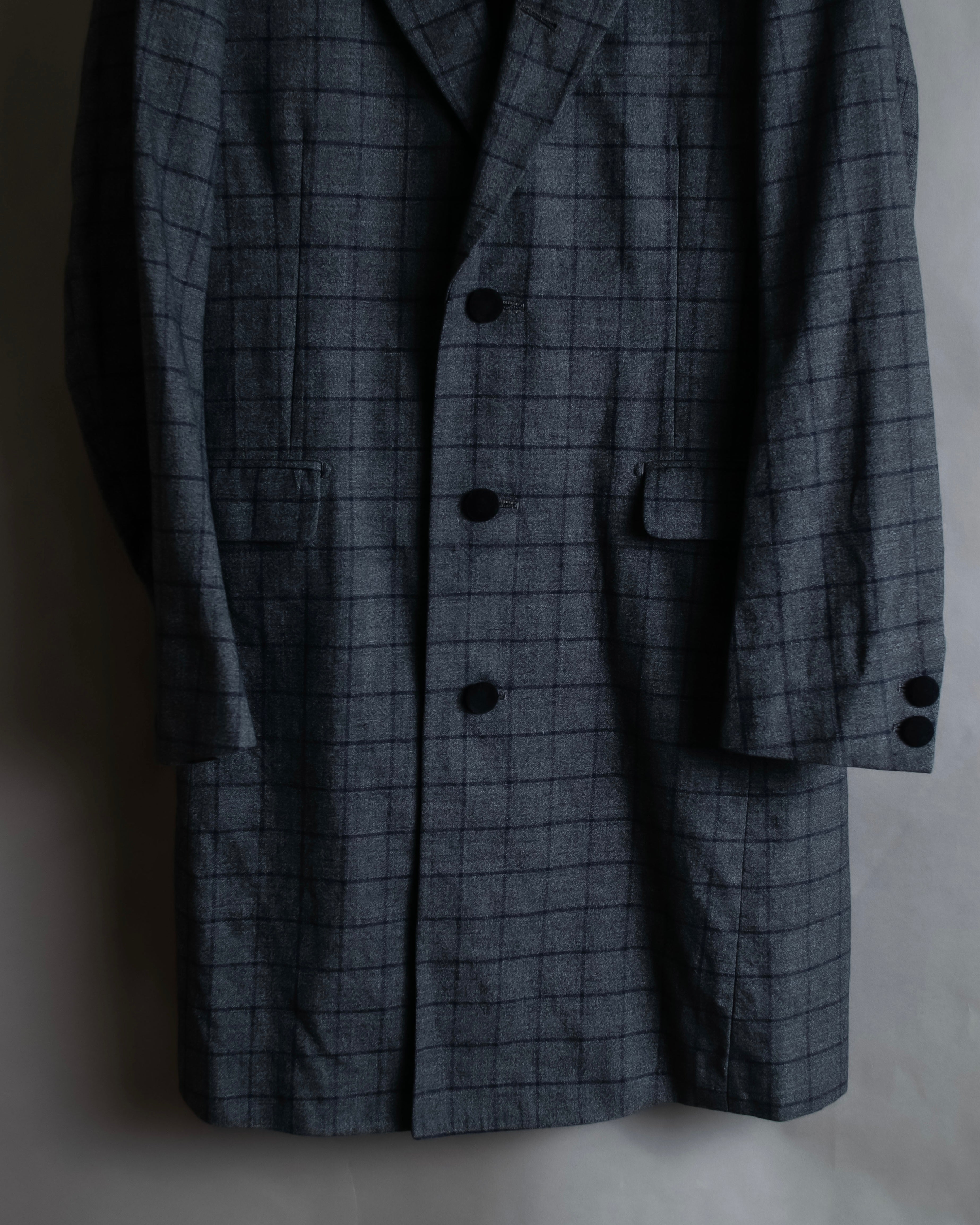 "JOHNBULL" Velvet collar design chesterfield coat