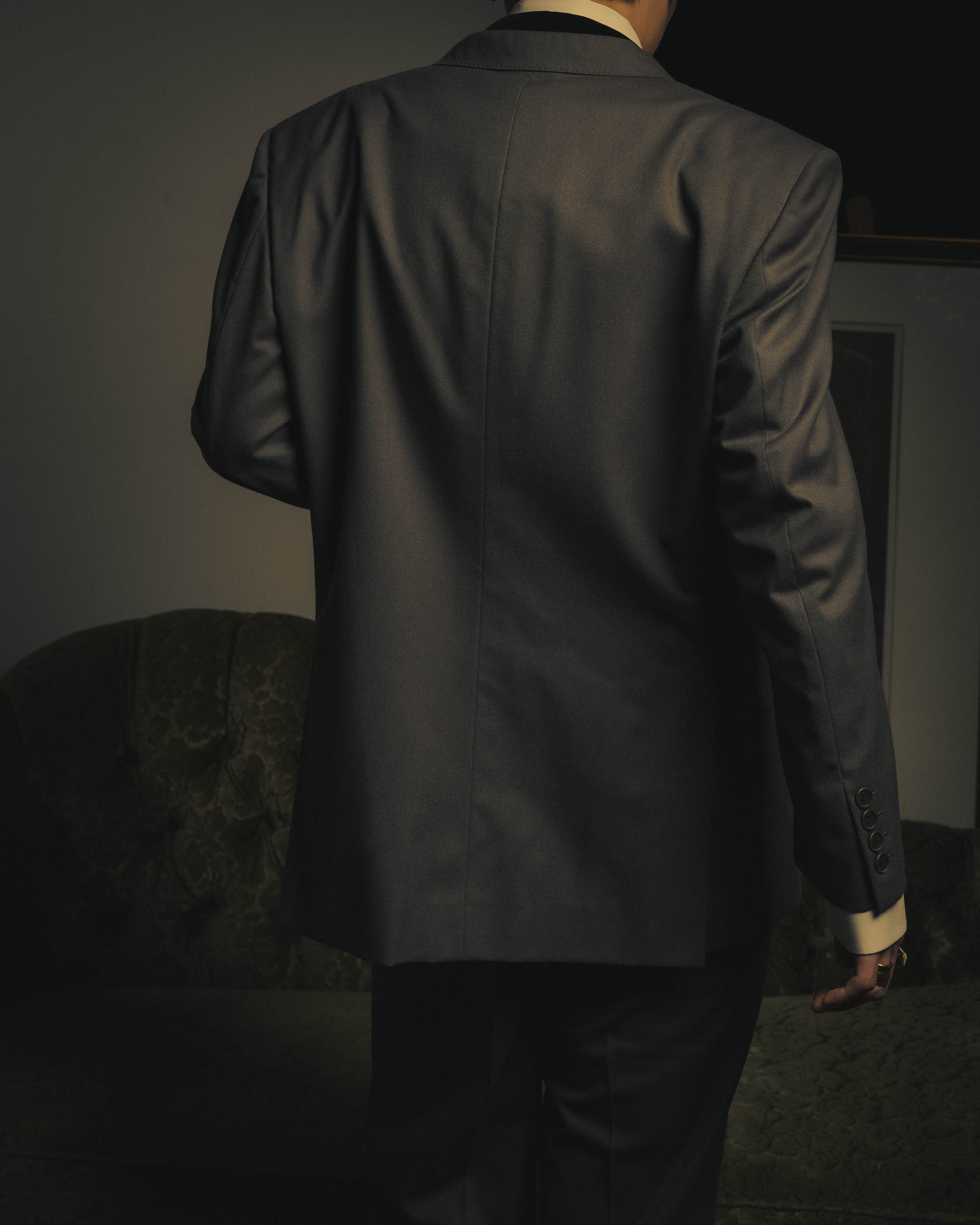 –SPECIAL– "Christian Dior" 80's-90's Classically tailored wool two-piece suit