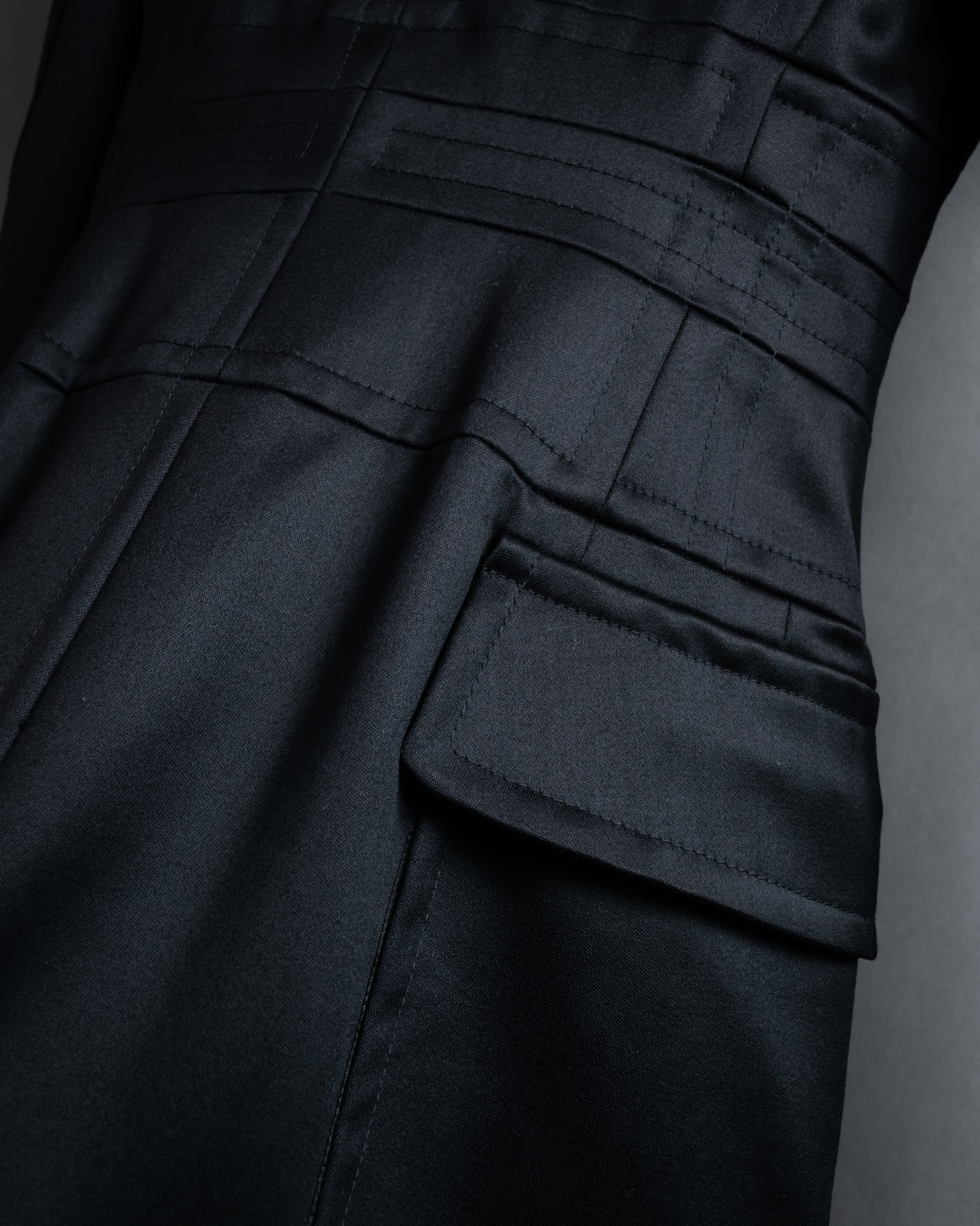 -SPECIAL- "YVES SAINT LAURENT rive gauche" 03 year Tom Ford period corset design long coat