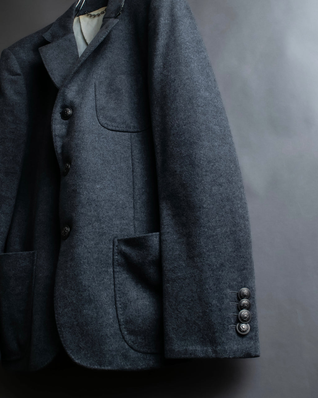 "MIHARA YASUHIRO" Hidden zip detail tailored jacket