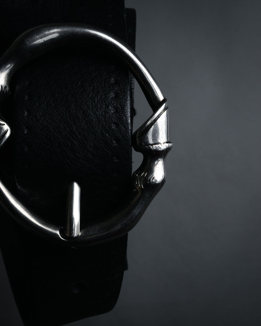 “GUCCI” 1996-2001 Horse leg leather belt