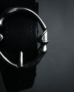 “GUCCI” 1996-2001 Horse leg leather belt