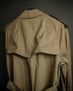 "BURBERRYS" Military detail single front stand collar coat