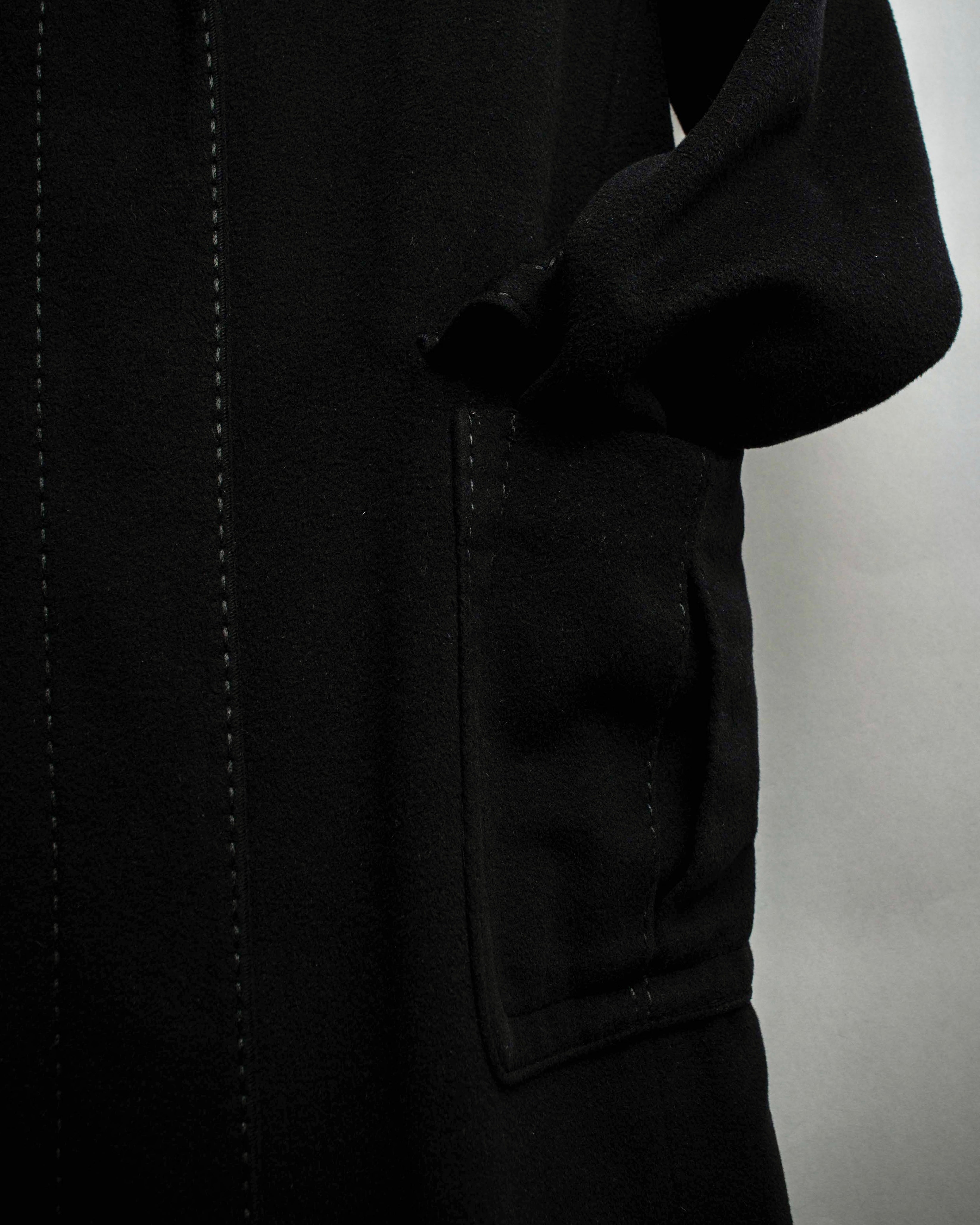 "Max Mara" Stitch design draping chester coat