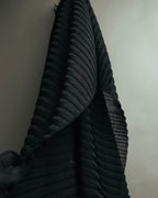 -SPECIAL- “Christian Dior“ 00’s-10’s Sheer ribbed asymmetric long skirt
