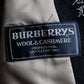 "BURBERRYS" Fly front cashmere blend soutien collar coat