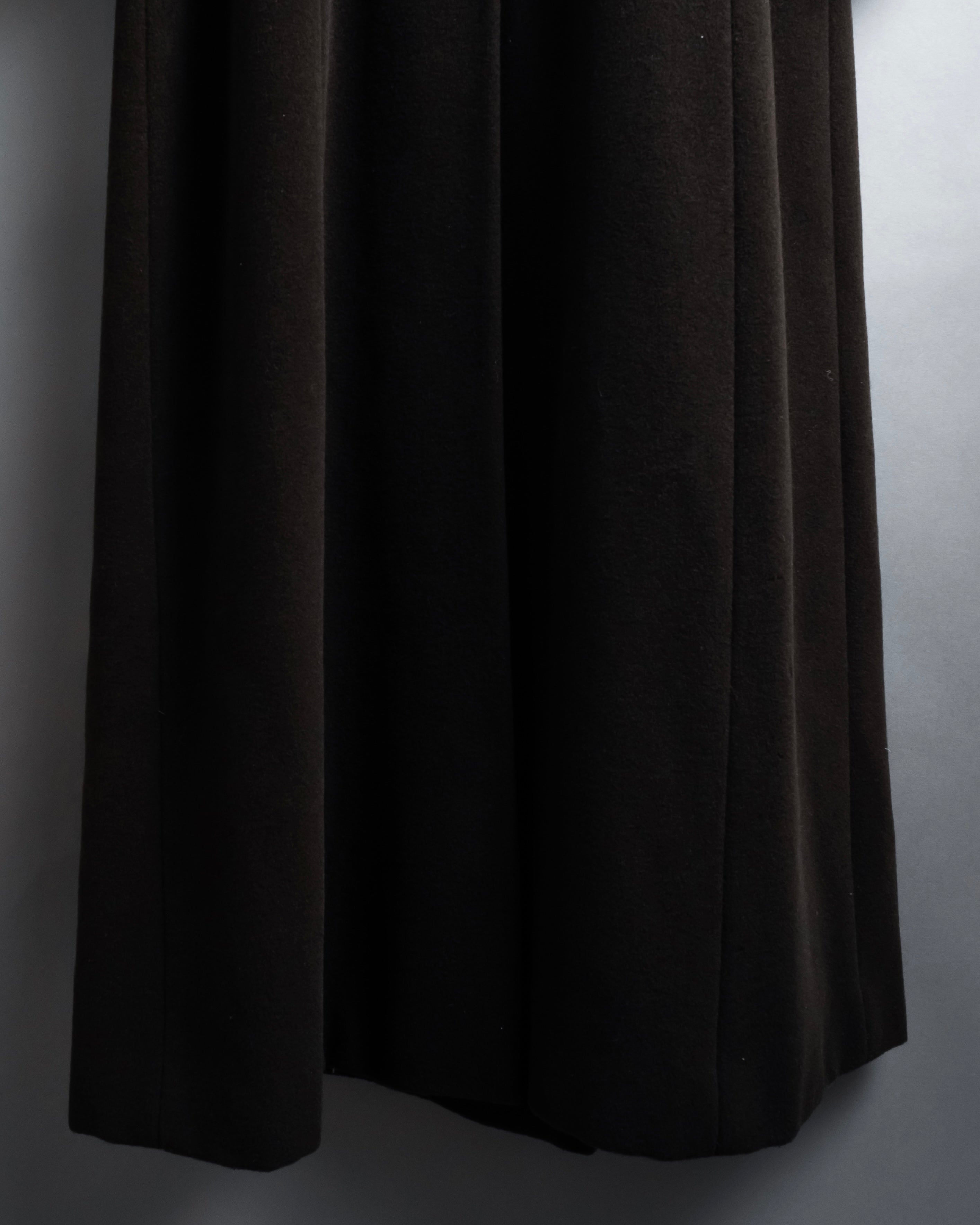 "MAX&Co." 90's Classic maxi-length angora mix long coat