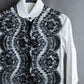 "Dolce & Gabbana" Flower engraved lace design shape fit shirt