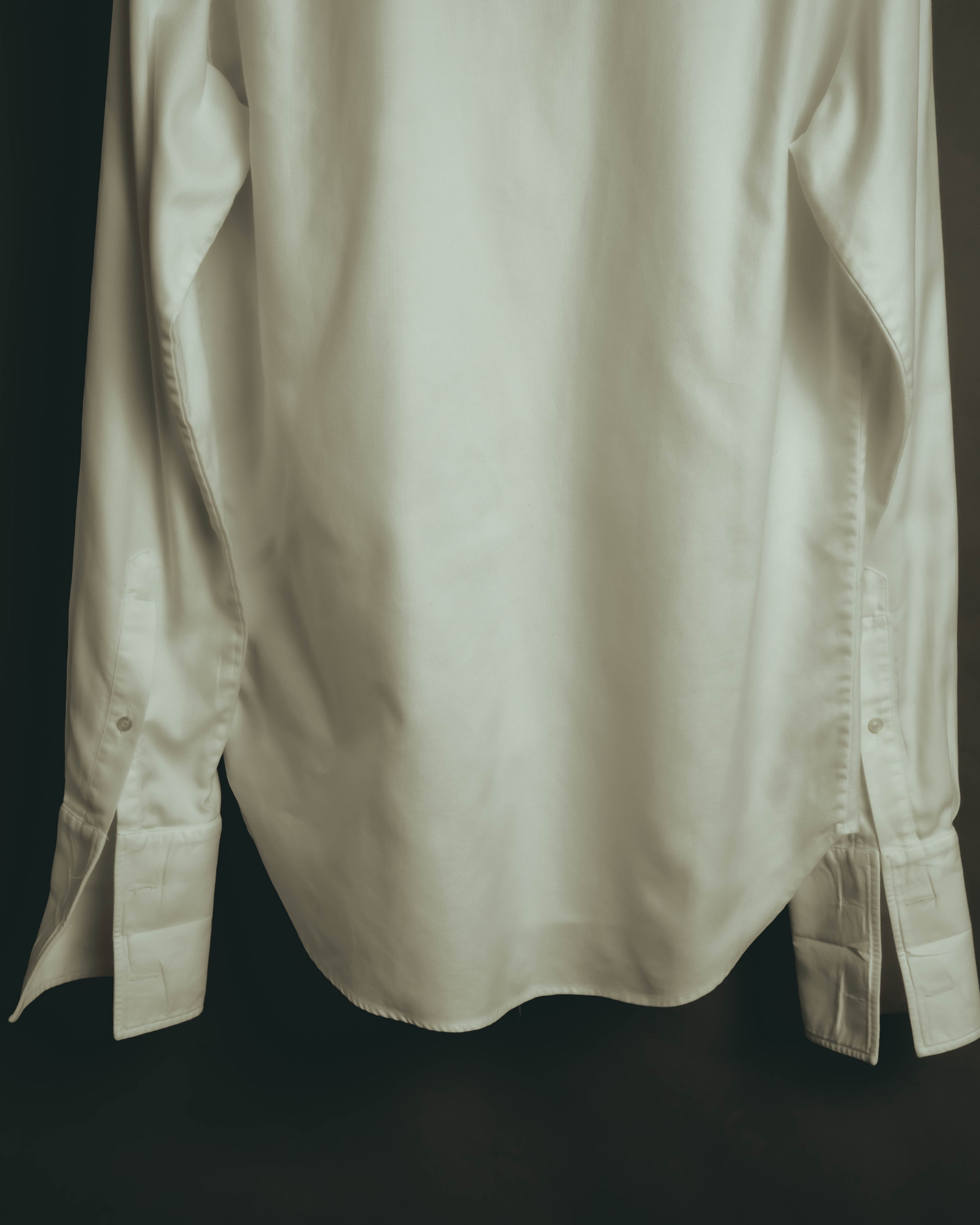 “Maison Martin Margiela” Replica 00’s-10’s Line 14 textured bib white shirt