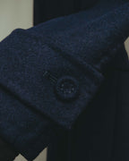 -SPECIAL- “Christian Dior” 2017 AW Navy double breasted A line long coat