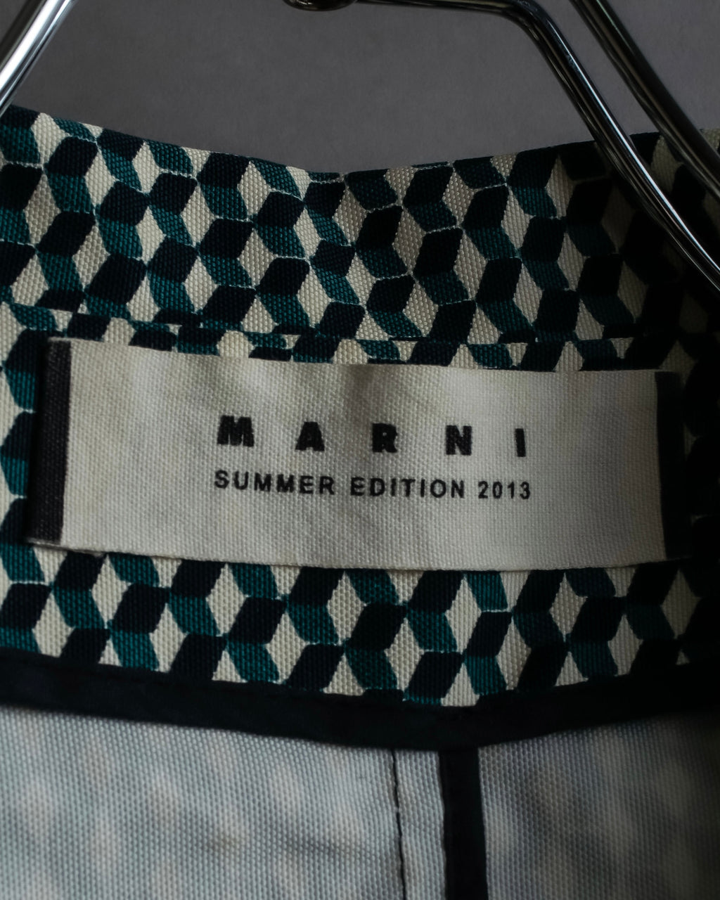 "MARNI" Geometric pattern double-breasted tailored jacket