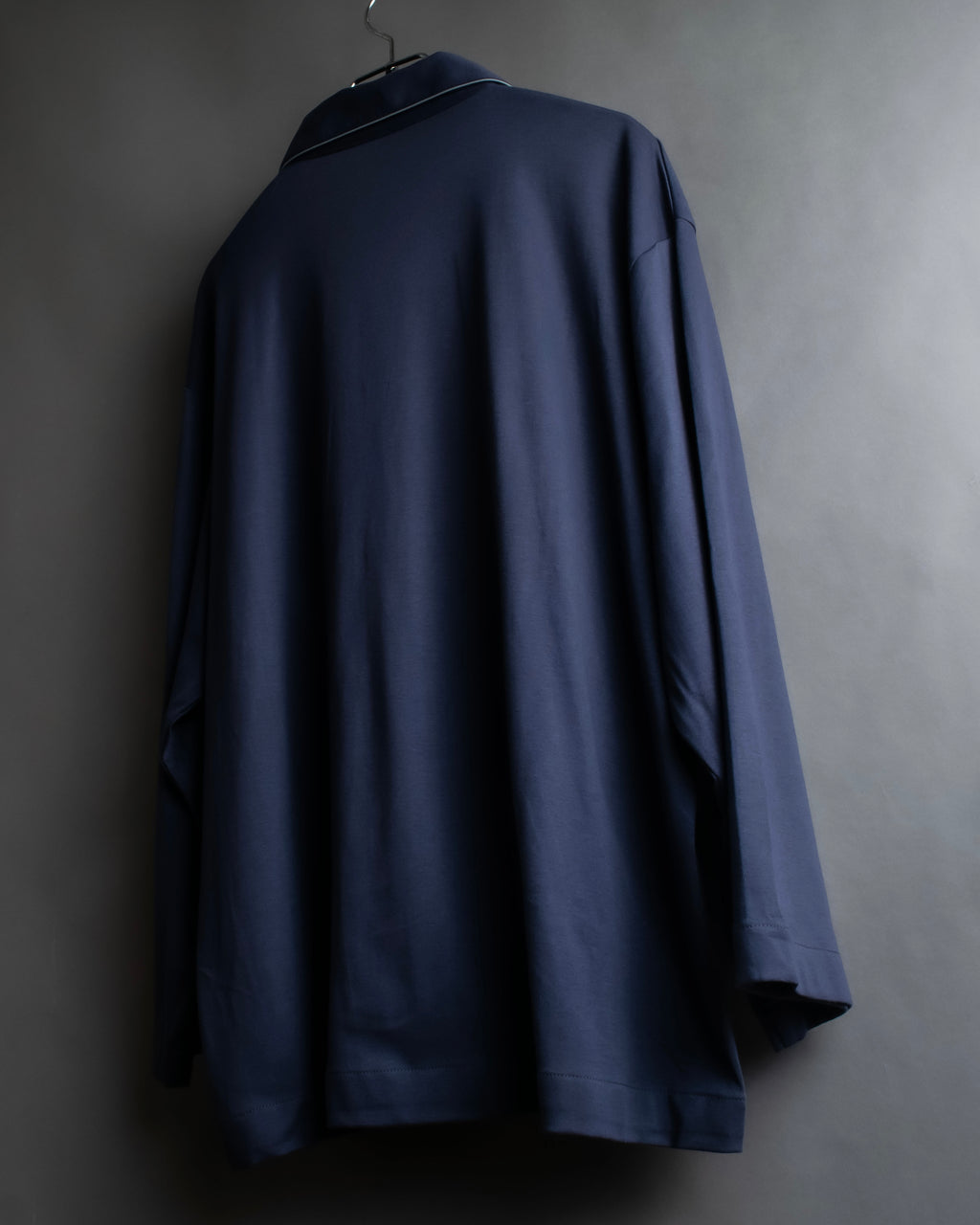 "CELINE" Piping design blue pajama set up