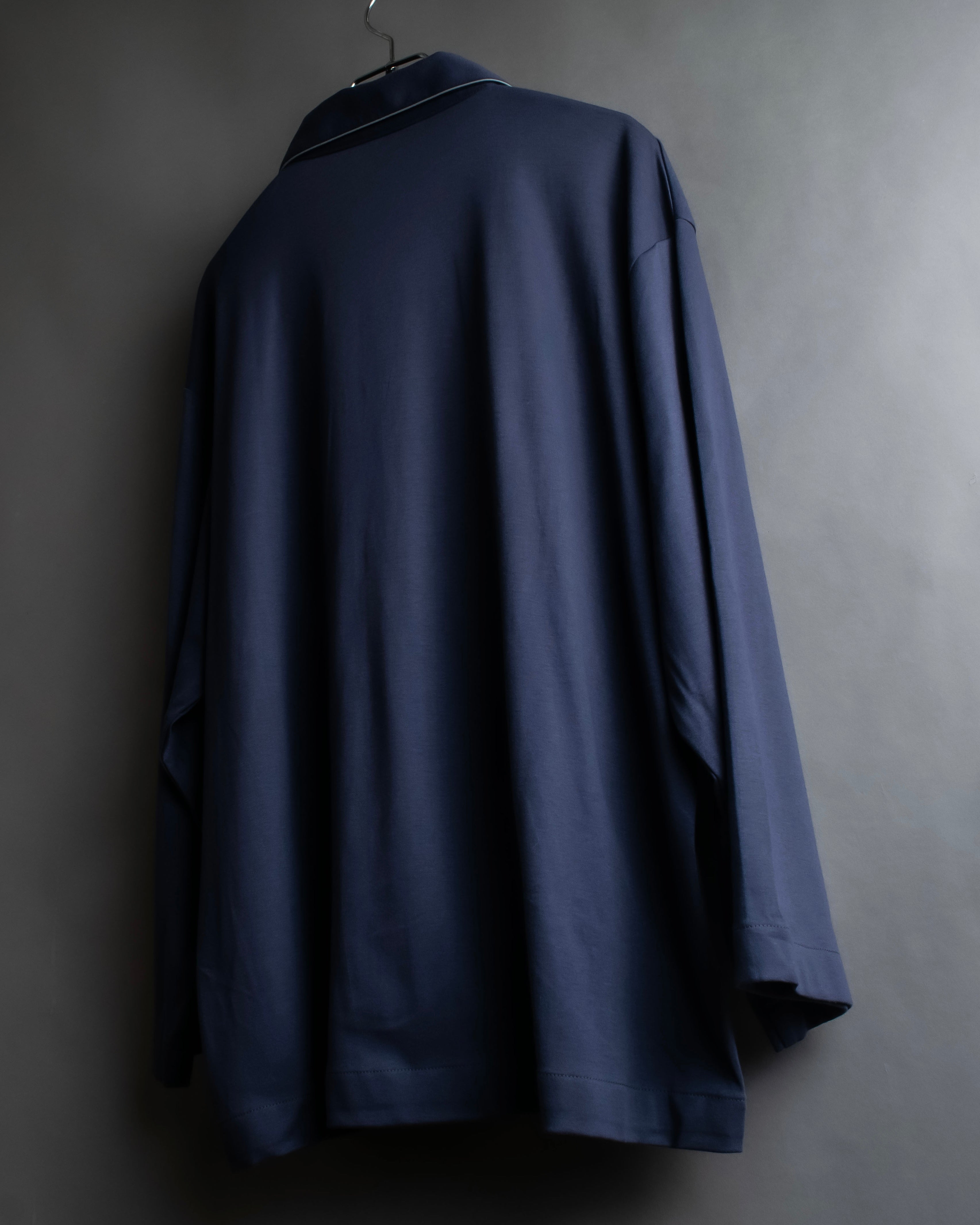 "CELINE" Piping design blue pajama set up