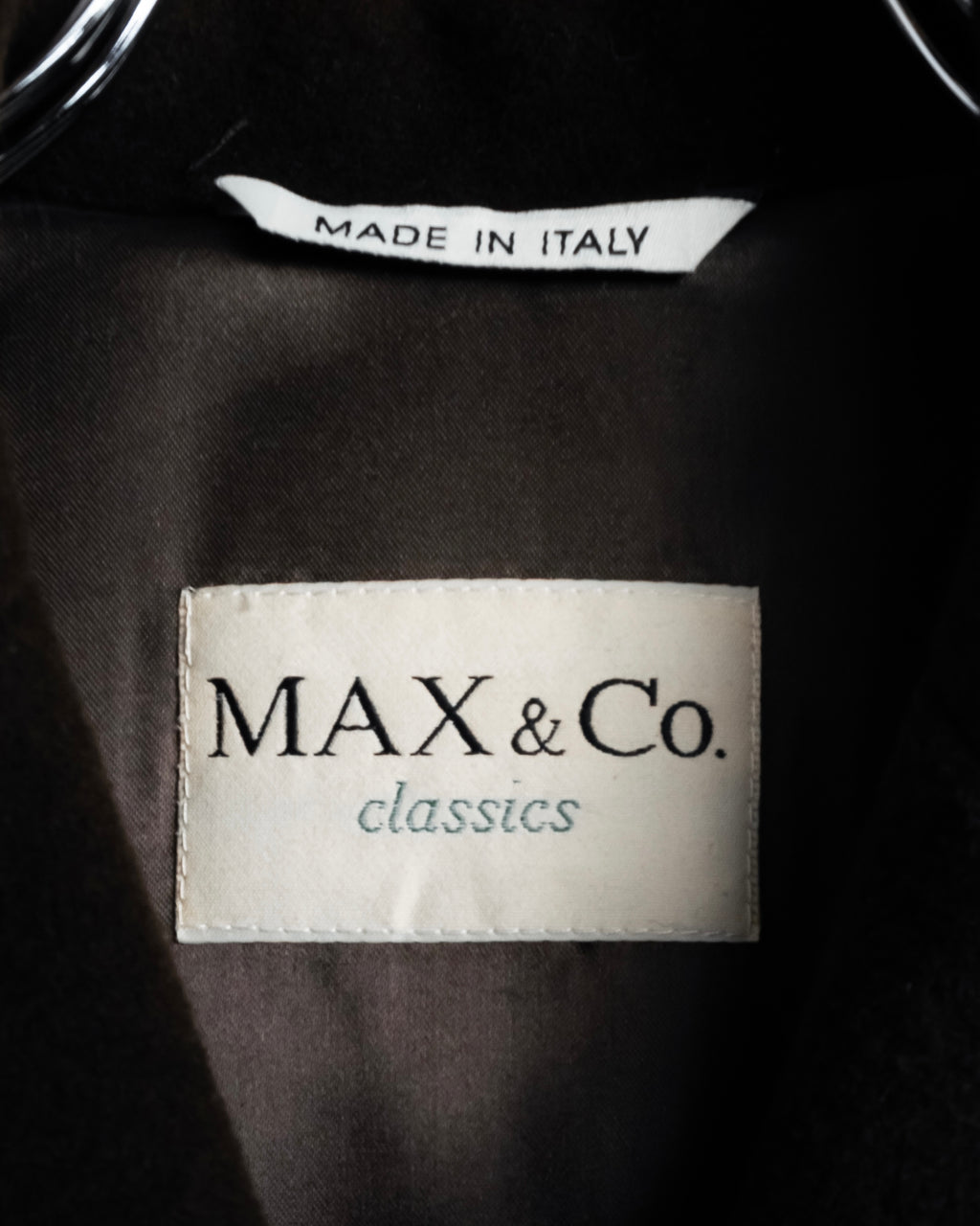 "MAX&Co." 90's Classic maxi-length angora mix long coat