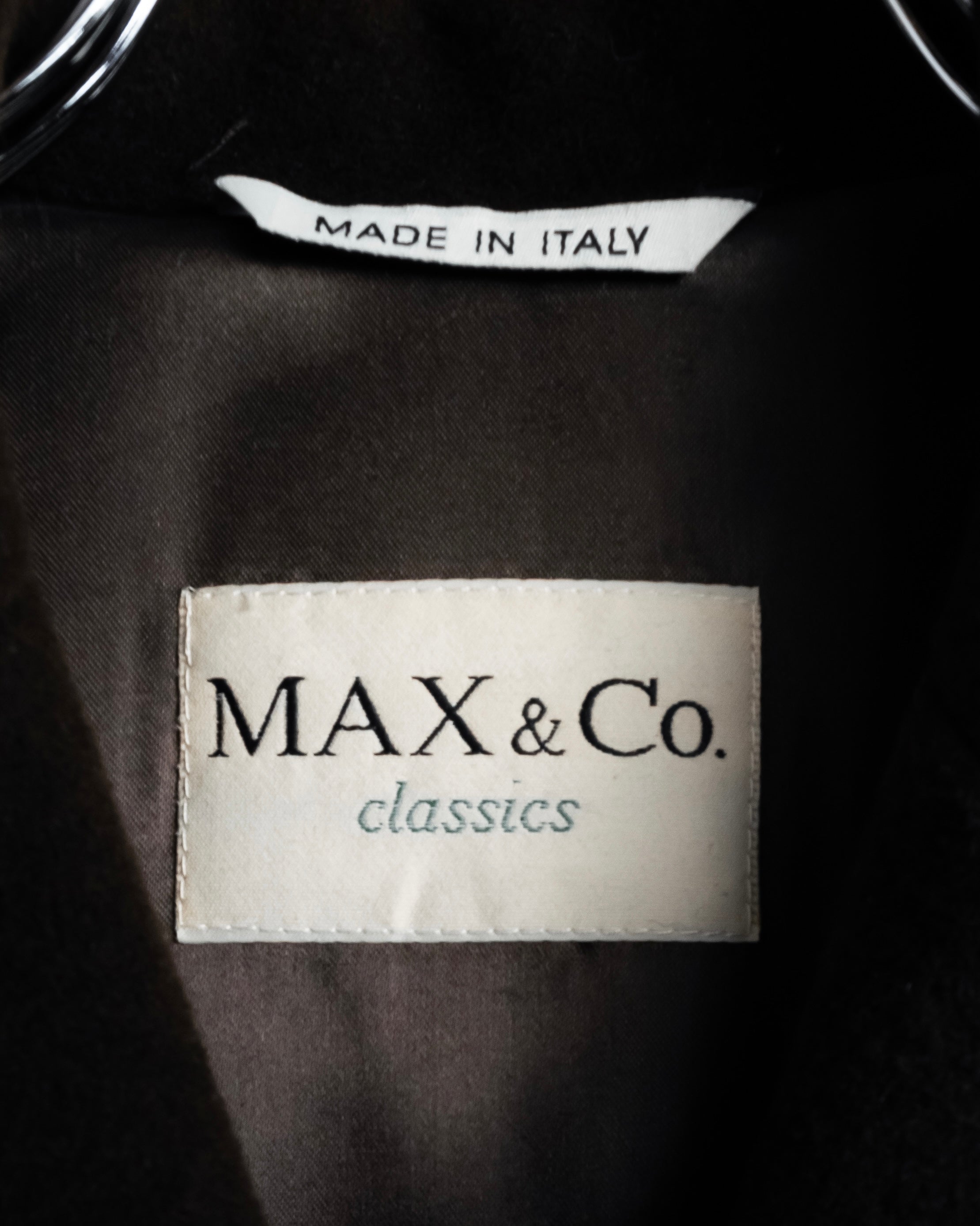 "MAX&Co." 90's Classic maxi-length angora mix long coat