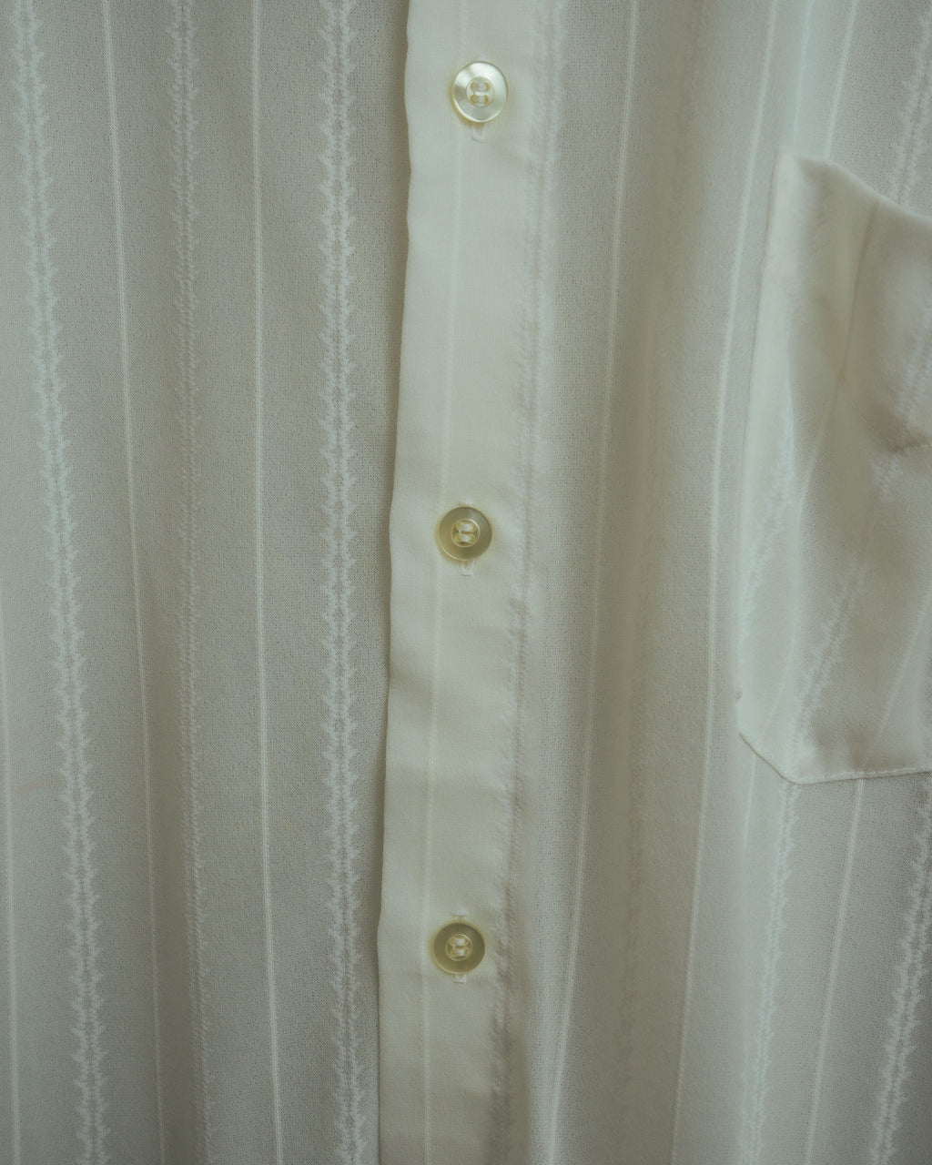 -MOOD Vintage Collections- 70’s-80’s Sheer stripe long point collar shirt