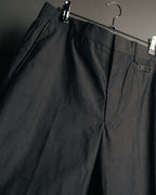 -SPECIAL- “HERMÈS” 1998-00’s Leather trimmed tailored trousers