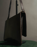 -SPECIAL- “GUCCI” 70’s-80’s lizard embossed flap shoulder bag