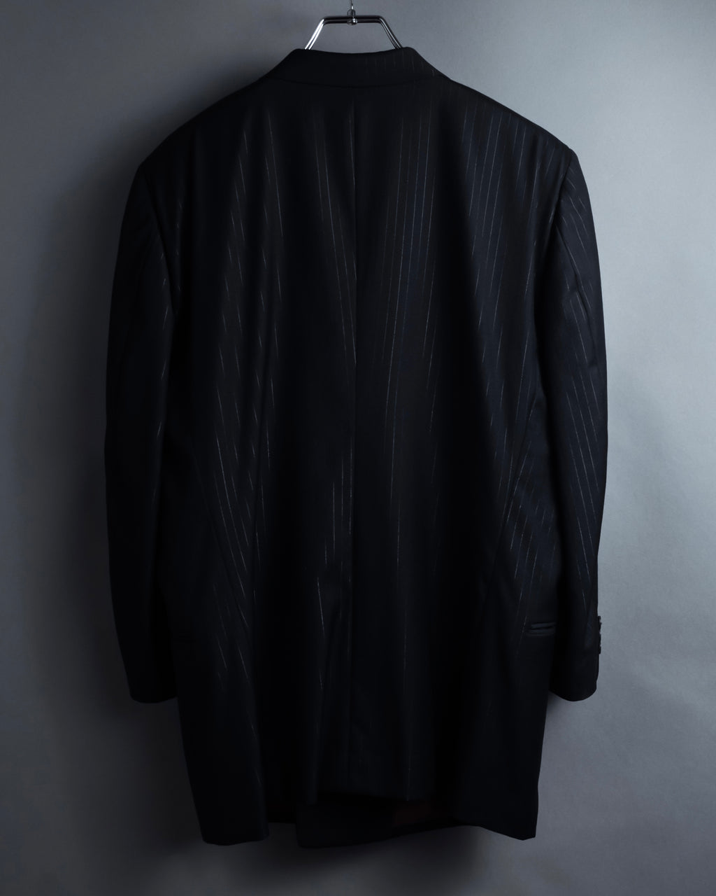 "BALENCIAGA" Chalk stripe pattern long silhouette set up