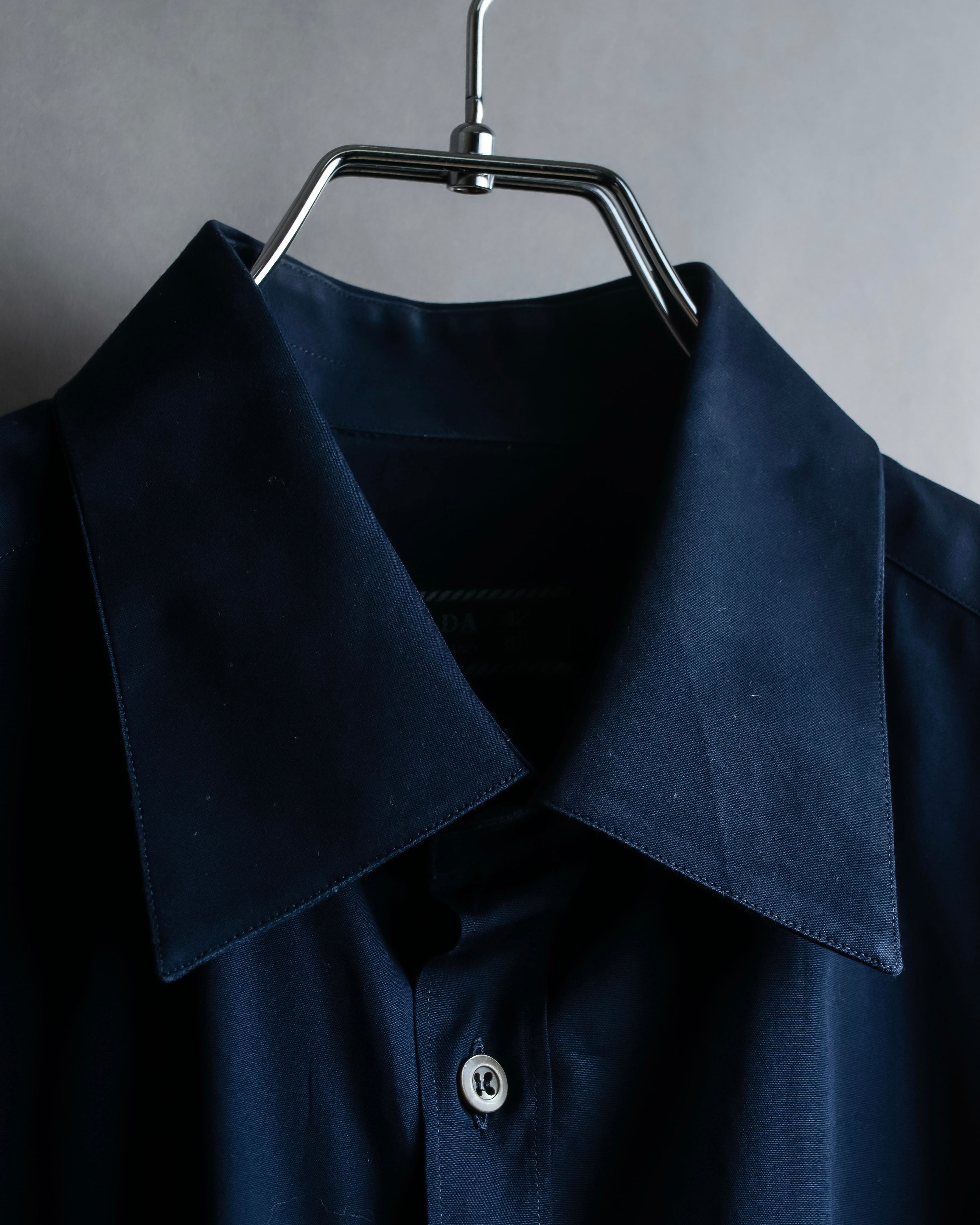 "PRADA" Beautiful navy color oversized shirt