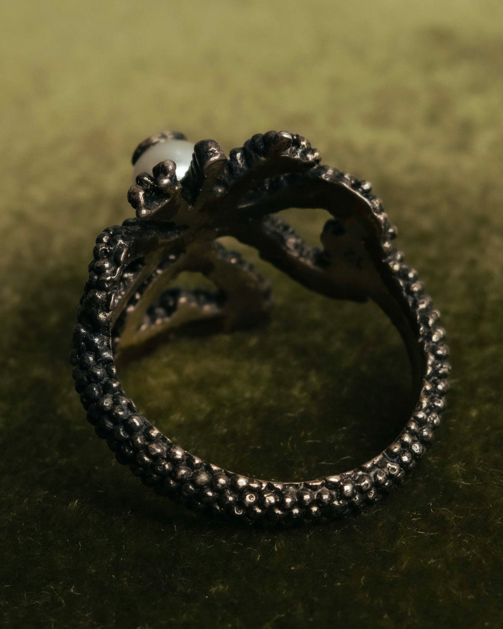 “GUCCI” 2016-20 Pearl GG flower ring