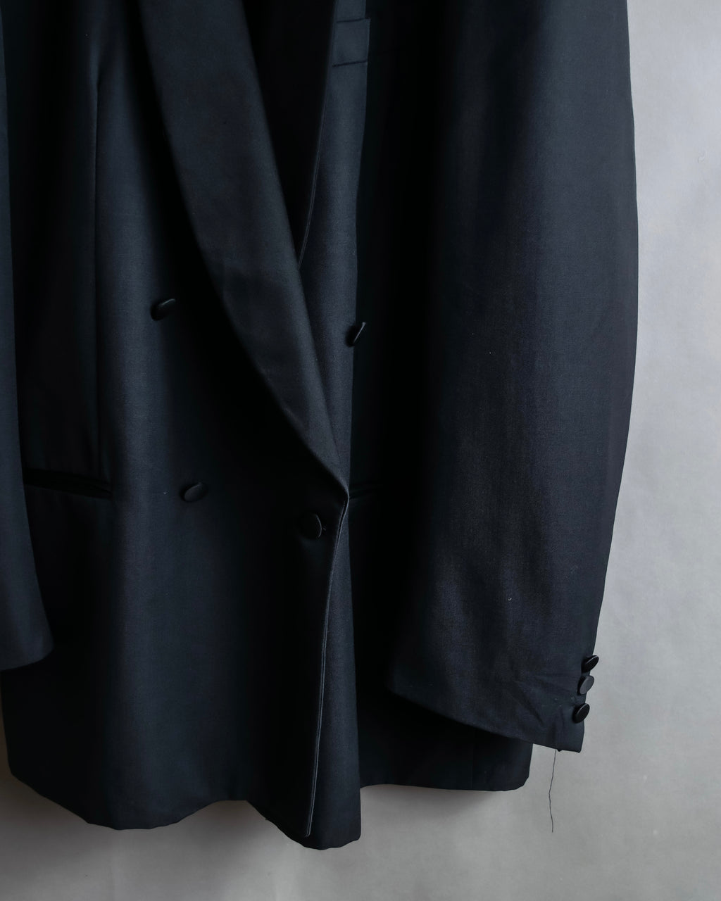 "Vintage shawl collar smoking jacket"