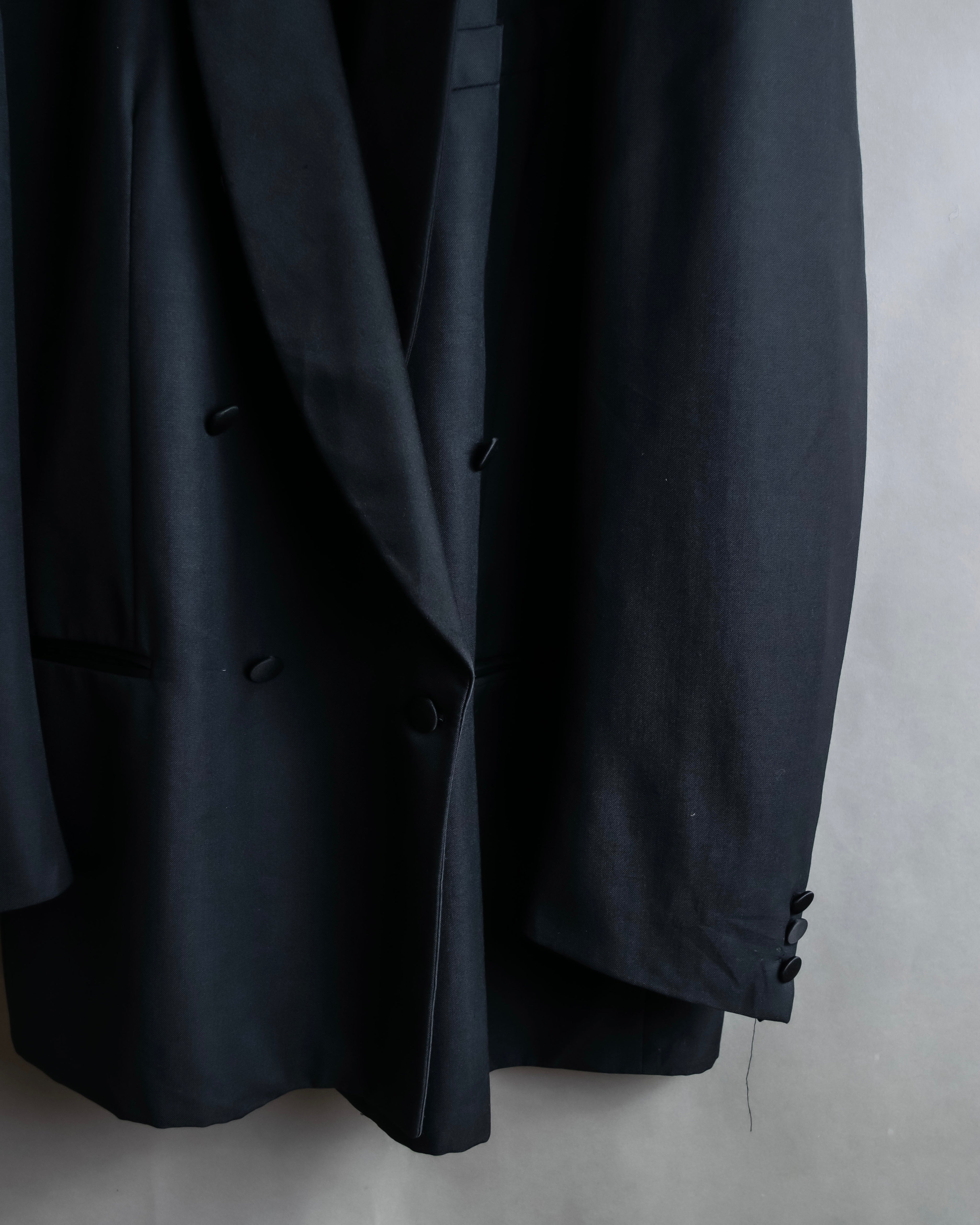 "Vintage shawl collar smoking jacket"