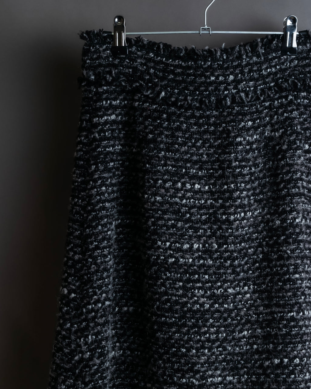 "Dolce &amp; Gabbana" Tweed raw edge flared skirt