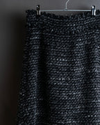 "Dolce &amp; Gabbana" Tweed raw edge flared skirt