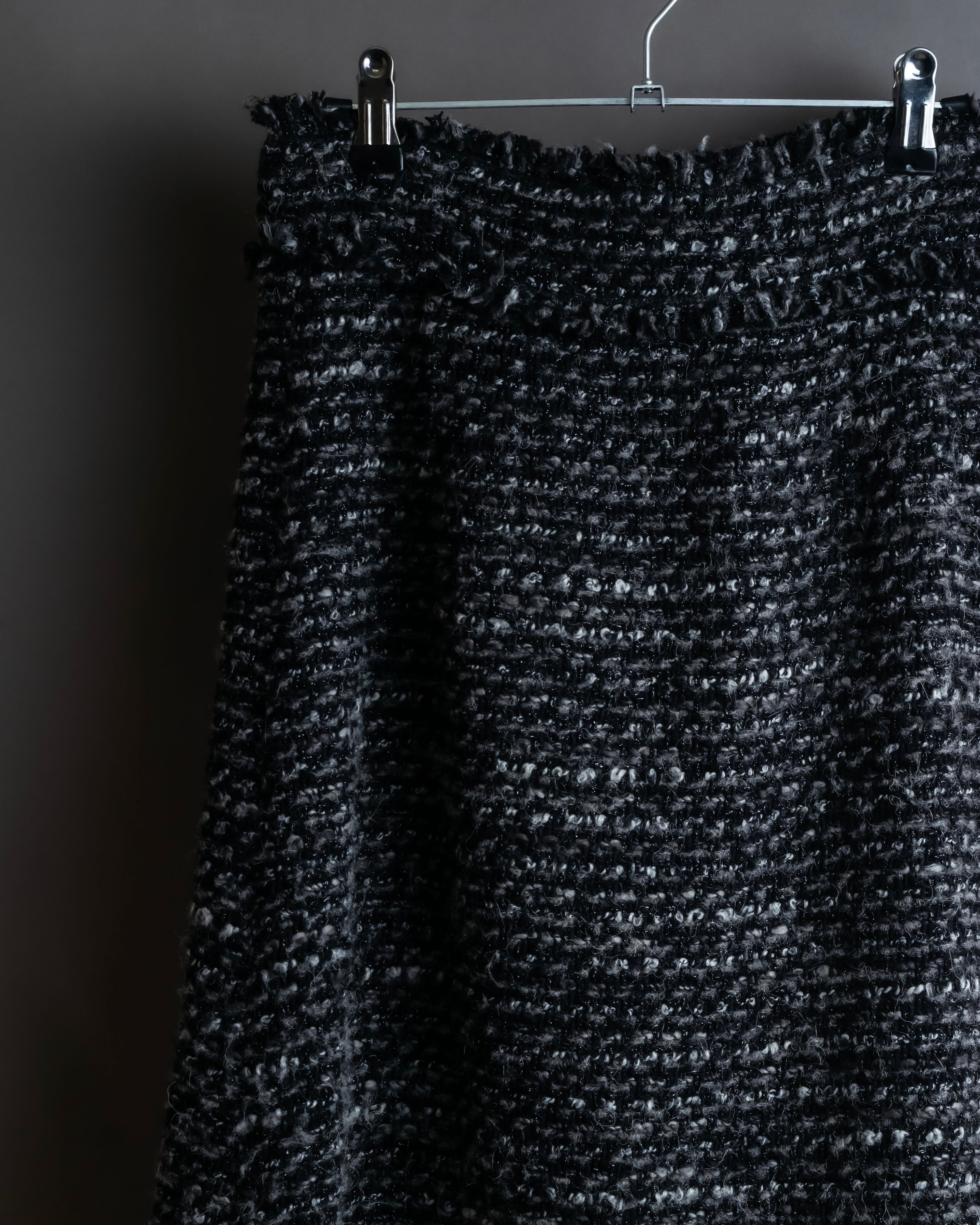 "Dolce &amp; Gabbana" Tweed raw edge flared skirt