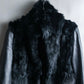 "MOLOKO BAR" Real fur docking leather jacket