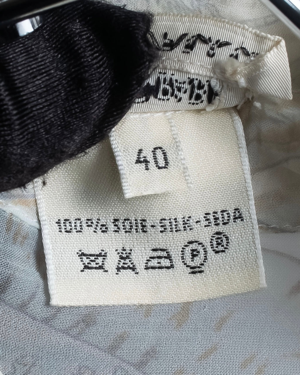 "HERMES" Margiela period abstract pattern shirt