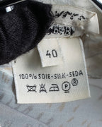 "HERMES" Margiela period abstract pattern shirt