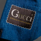 "GUCCI" Logo lapel design one wash flare denim