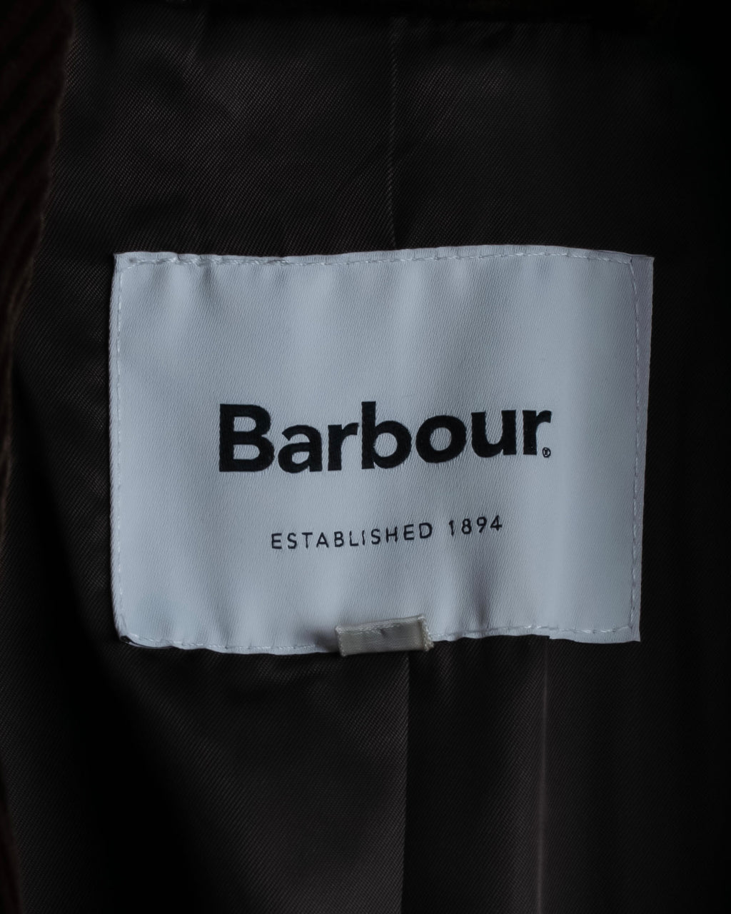 "Barbour" Wide ribbed corduroy maxi-length trench coat
