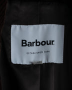 "Barbour" Wide ribbed corduroy maxi-length trench coat