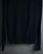 "JIL SANDER" 10’s minimalist satin covered buttons
wool cardigan