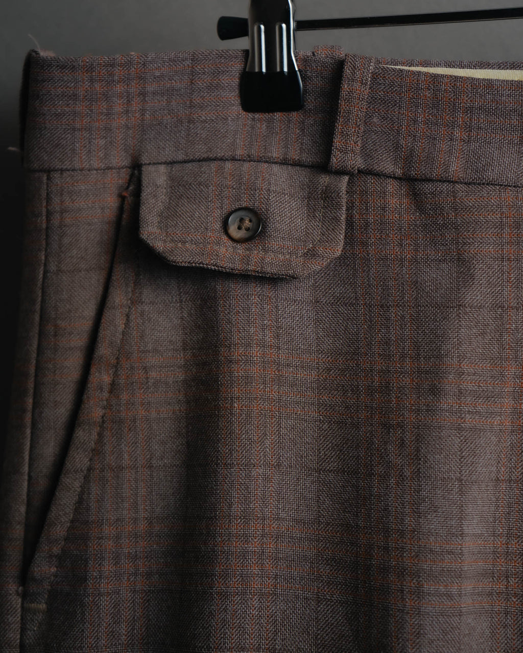 -MOOD MILLÉSIMES- “FARAH” 70’s-80’s plaid slacks with coin pocket