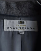 "BALENCIAGA" Alpaca blend maxi length shaped chester coat