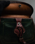 –SPECIAL– “LOEWE” 70’s-80’s Caza Cordobán embossed shoulder bag