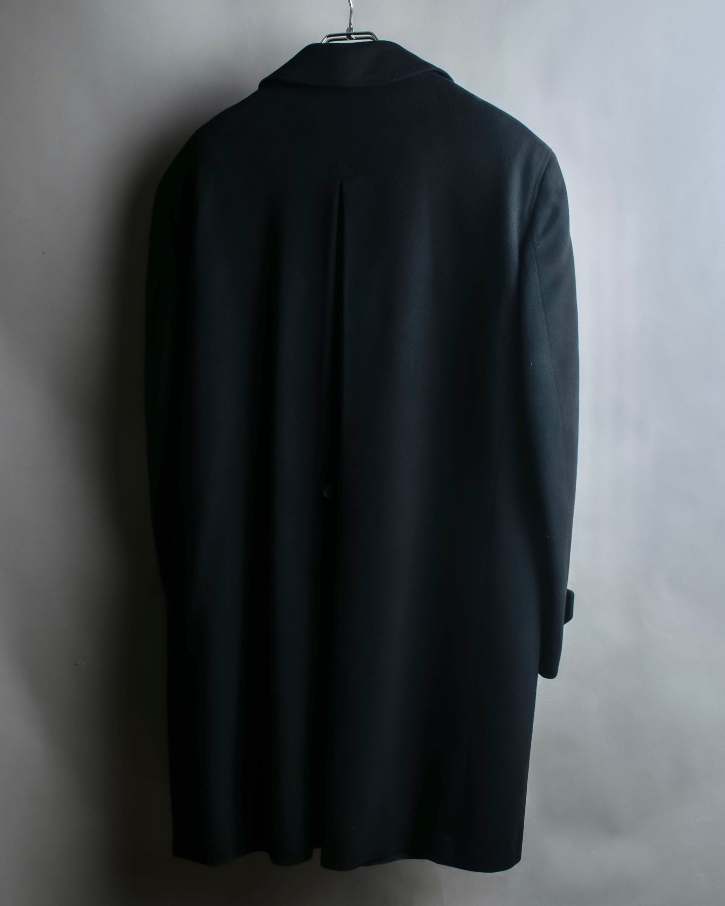 "GIANNI VERSACE" Structured silhouette wool soutien coat