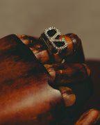 –SPECIAL– "Valentino Garavani" 20's Swarovski crystal embellished statement ring
